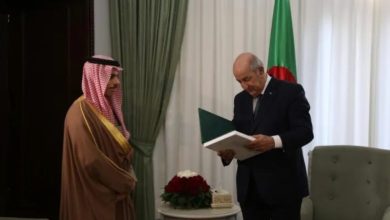 Photo of الرئيس تبون يستقبل وزير الخارجية السعودي الأمير فيصل بن فرحان